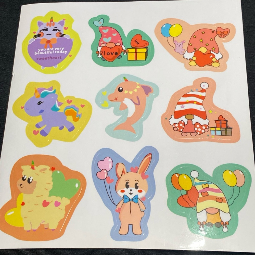 Valentine's Day gnome Card Box Set with Stickers 72 pieces - Picture 5 of 5